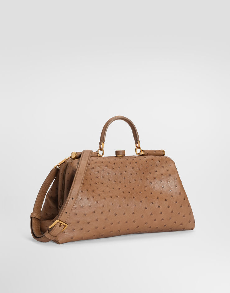 Dolce & Gabbana حقيبة يد Grandma كبيرة من جلد نعامة Dolce & Gabbana حقيبة يد Grandma كبيرة من جلد نعامة متعدد الألوان BB7992B8G31