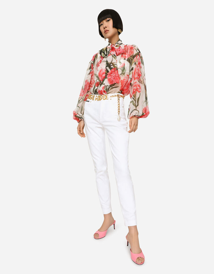 Dolce & Gabbana Jean audrey en denim blanc Multicolore FTAH6DG8EZ0