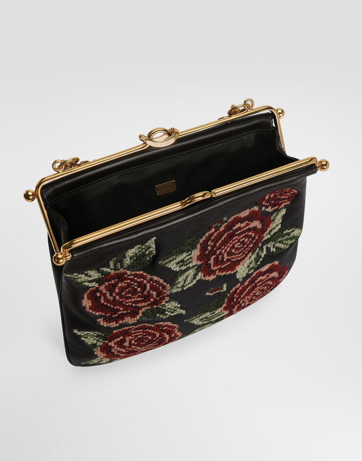 Dolce & Gabbana 숄더 크로스바디 백 DINA 파인 스티치 자수 장식 멀티 컬러 BB8009A3T43