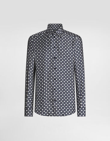 Dolce & Gabbana Printed silk twill martini shirt Print G5MM4TIS1ZI
