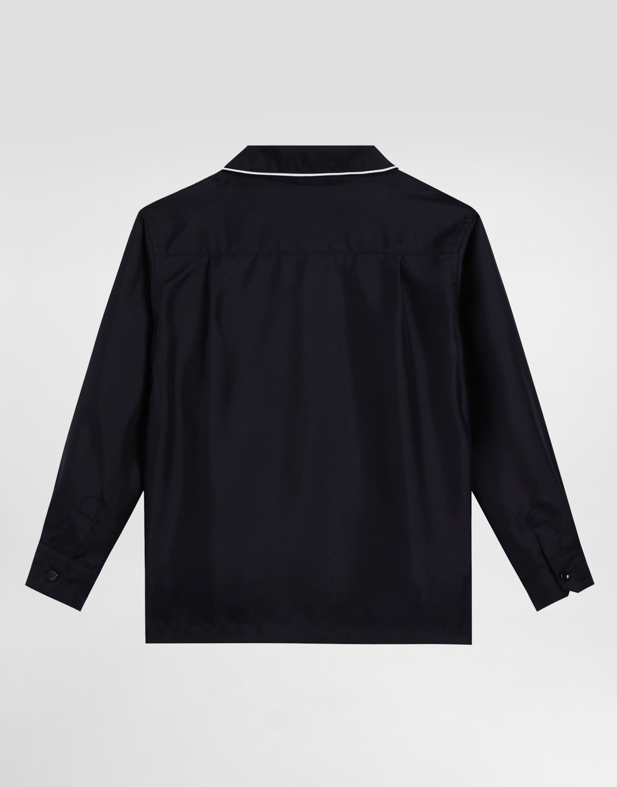 Tシャツ・カットソー Dolce & Gabbana SS25 (G8SE3T FU7ENN0000) Jersey T-shirt with all-over flocked DG logo in Black for