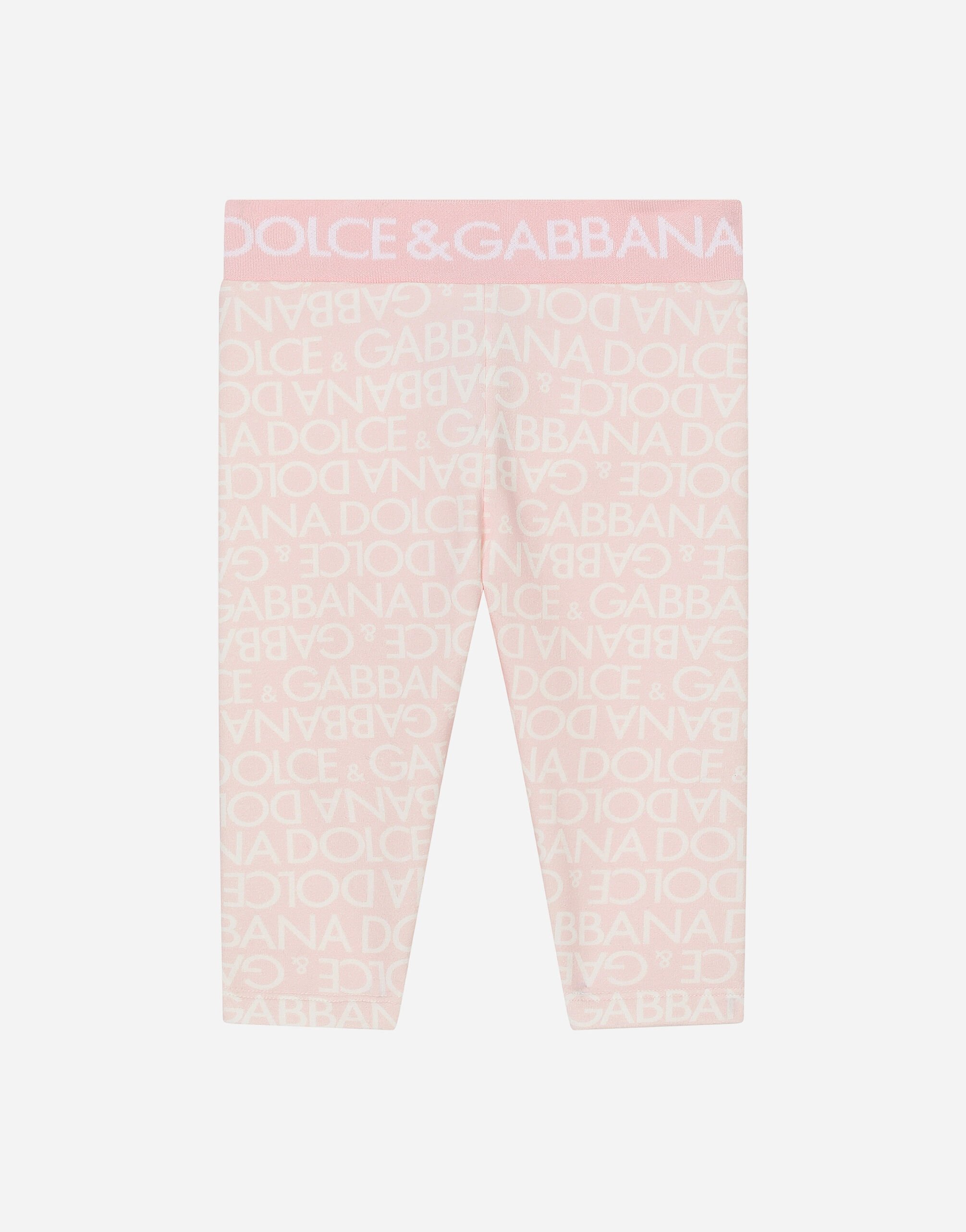 Dolce & Gabbana Leggings in interlock stampa Logomania Stampa L23DI5HS5Q9