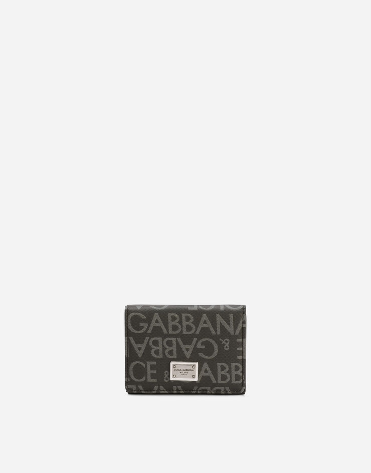 Dolce&Gabbana Portefeuille français à rabat en jacquard enduit Multicolore BP3276AJ705