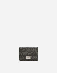 Dolce & Gabbana Coated jacquard French flap wallet Grey BP0330AT489