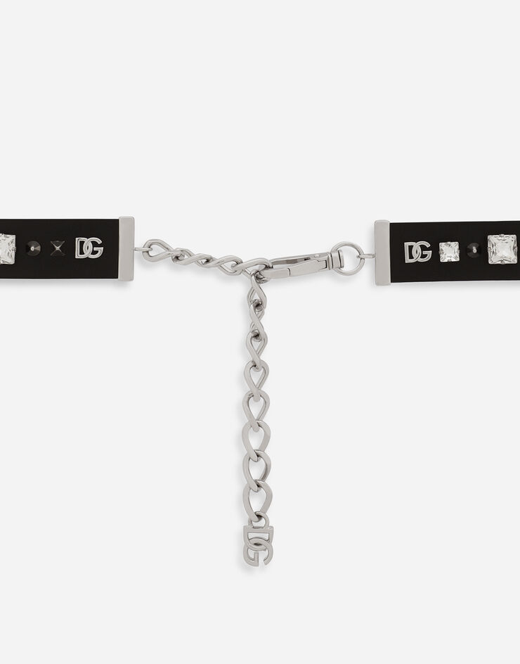 Dolce & Gabbana Cinturón de piel y latón Negro WLO6B1W1111