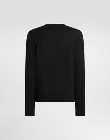 Dolce & Gabbana Virgin wool pullover Blue GXX02ZJDVG8