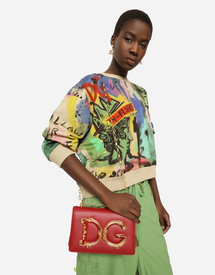 Dolce & Gabbana DG GIRLS 纳帕皮革手袋 红 BB6498AZ801
