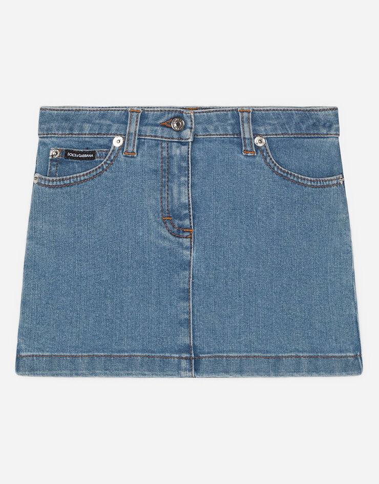 Dolce & Gabbana Denim mini skirt BLEU CIEL L53I48LD885
