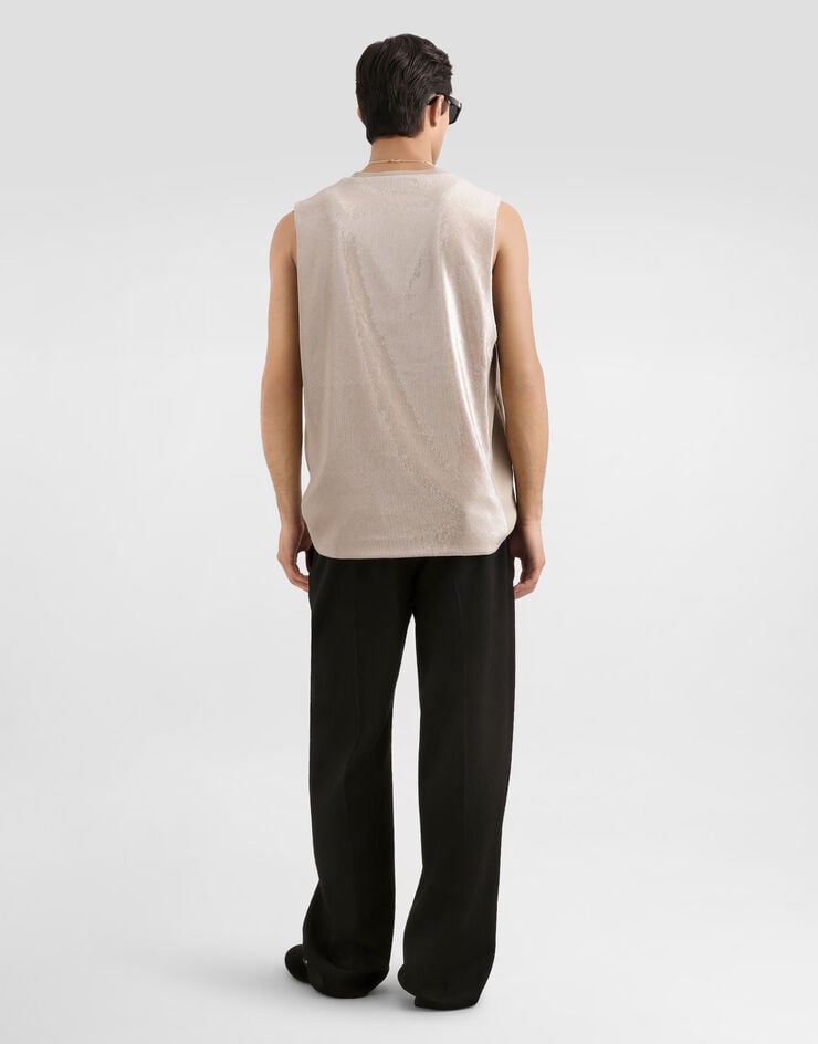 Dolce & Gabbana Sequin tank top Dolce & Gabbana Sequin tank top Beige G8TJ9TFLSIM