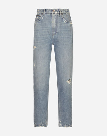 Dolce & Gabbana Cotton denim Amber jeans Multicolor FTBXGDG8GJ3