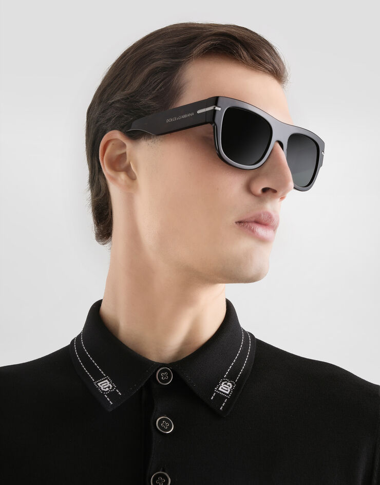 Dolce & Gabbana Silk polo shirt Dolce & Gabbana Silk polo shirt Black GXZ02TJBSOI