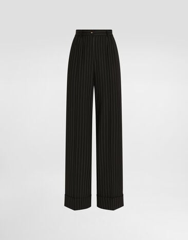 Dolce & Gabbana Pinstripe bi-stretch wool trousers Multicolor FTBM0TFRBC0