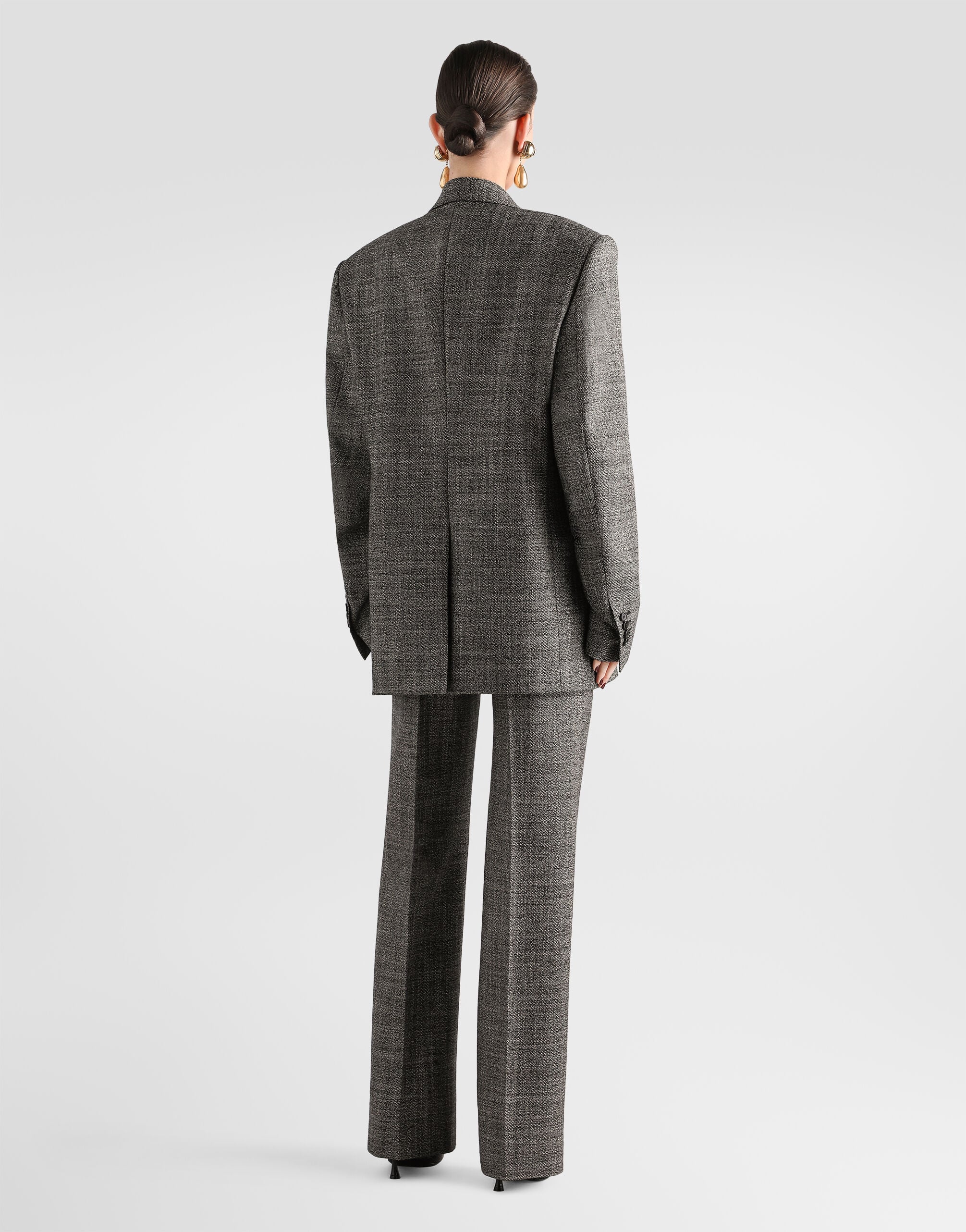 Single-breasted wool jacket - thumbnail 3