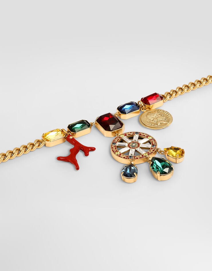 Dolce & Gabbana Carretto wheel necklace Gold WNS6C5W1111