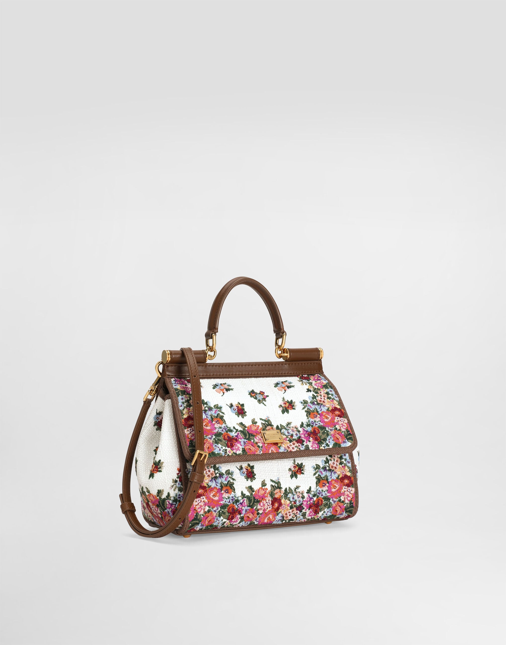 Sicily medium embroidered handbag in Multicolor for Women