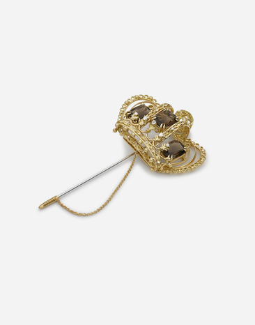 Dolce & Gabbana Spilla Royal oro giallo e bianco 18 carati, quarzi e diamanti Oro WPKK1GWLB01