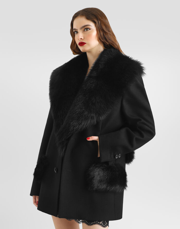 Dolce & Gabbana Wool coat Black F0W4UZHU2B0