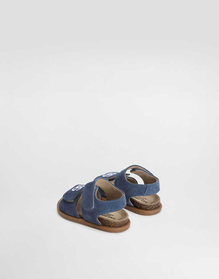 Dolce & Gabbana Split leather sandals with embroidery Multicolor DL0094AW871