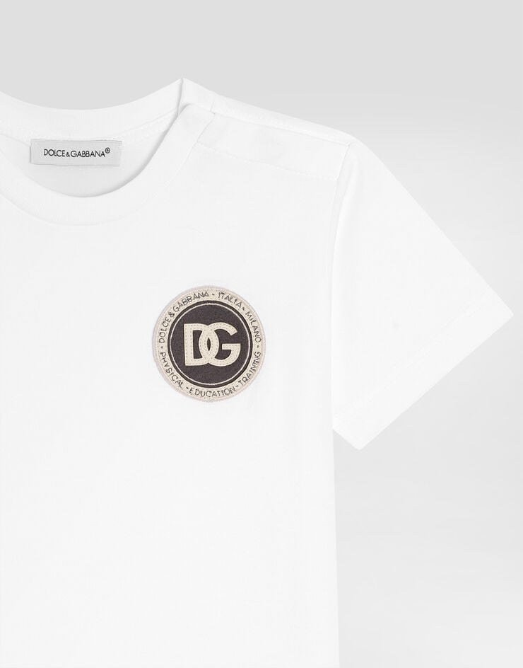 Dolce & Gabbana Jersey t-shirt with patch White L1JT7WG7P1P
