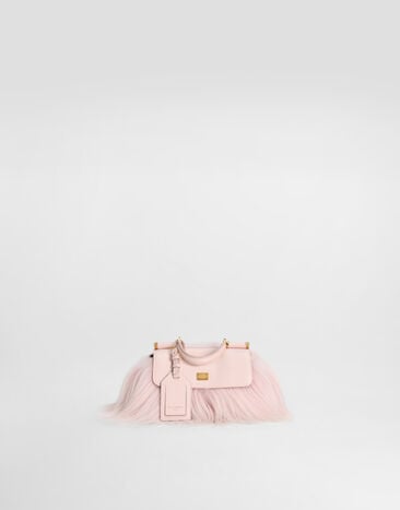 Dolce & Gabbana Mini My Sicily handbag in long-hair goat fur and plongé calfskin Multicolor BB7864B0683