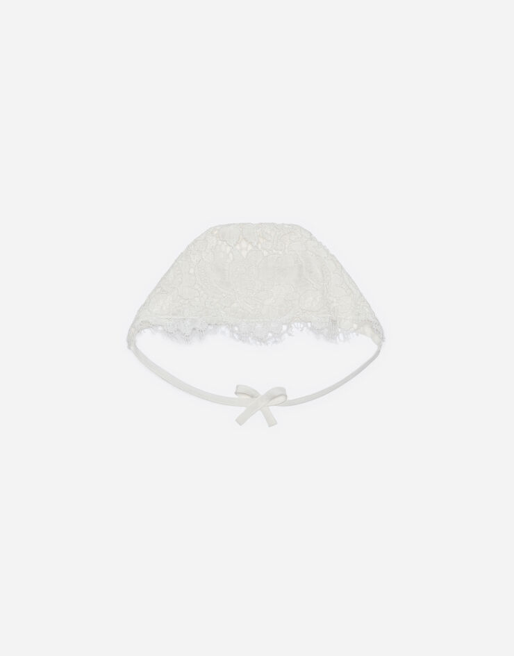 Dolce & Gabbana Galloon lace bonnet White L0EGC0FLMKZ