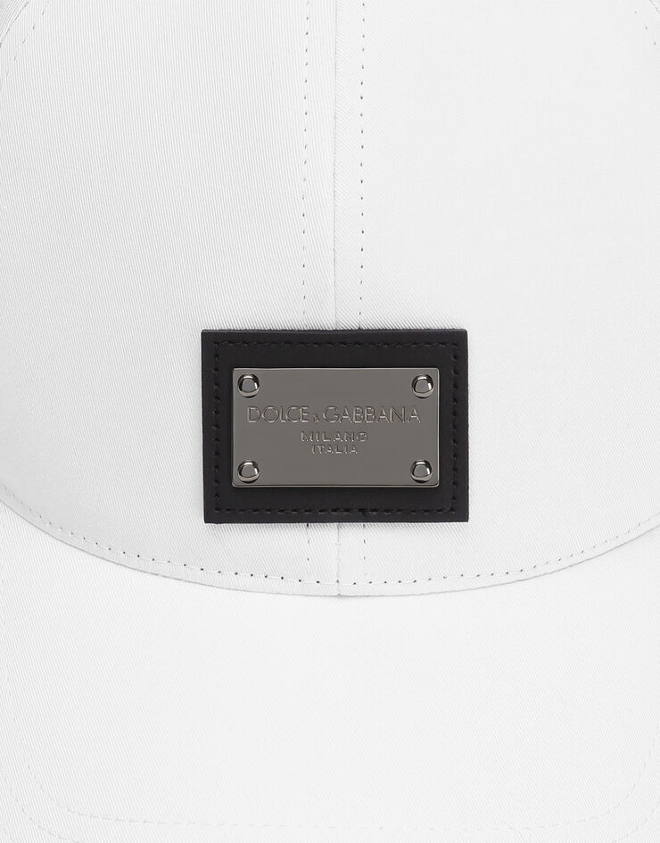 Dolce & Gabbana 标牌棉质棒球帽 White GH590AGK313