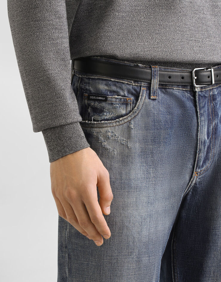 Dolce & Gabbana Loose cotton denim jeans Multicolor GYJDADG8NX2
