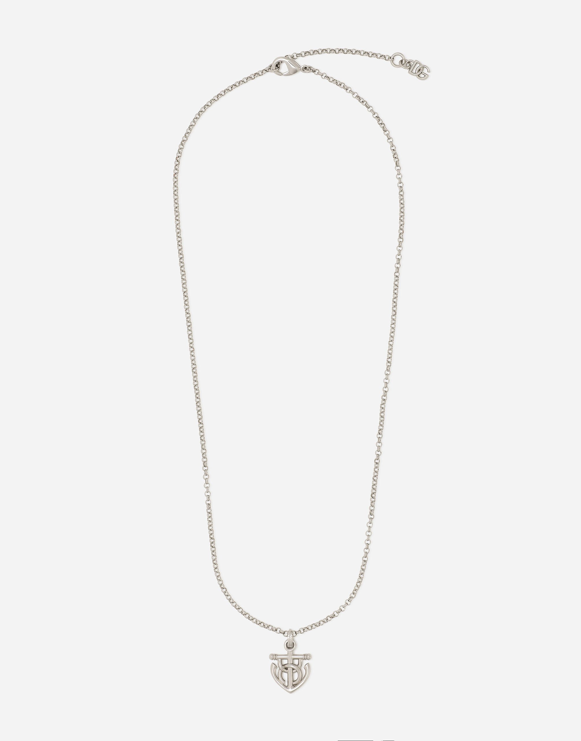 Dolce & Gabbana “Marina” anchor necklace White GVUZATG7K4T