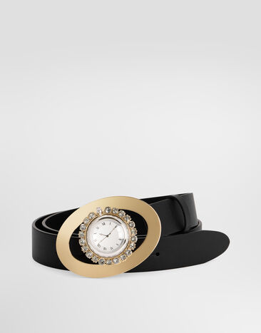 Dolce & Gabbana Calfskin belt Black BC5012A3T05