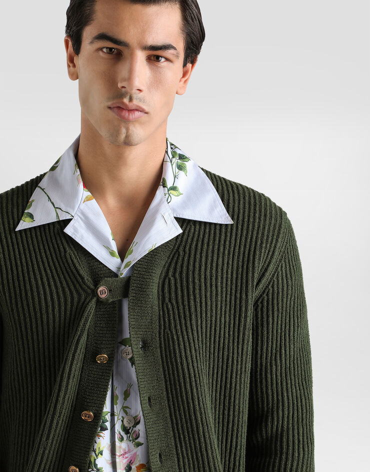 Dolce & Gabbana English rib knit cardigan  GXVAKTJGMKE