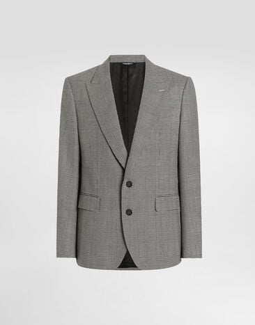 Dolce & Gabbana Glen plaid single-breasted sicilia light jacket Multicolor G2TV4TFQ2MZ