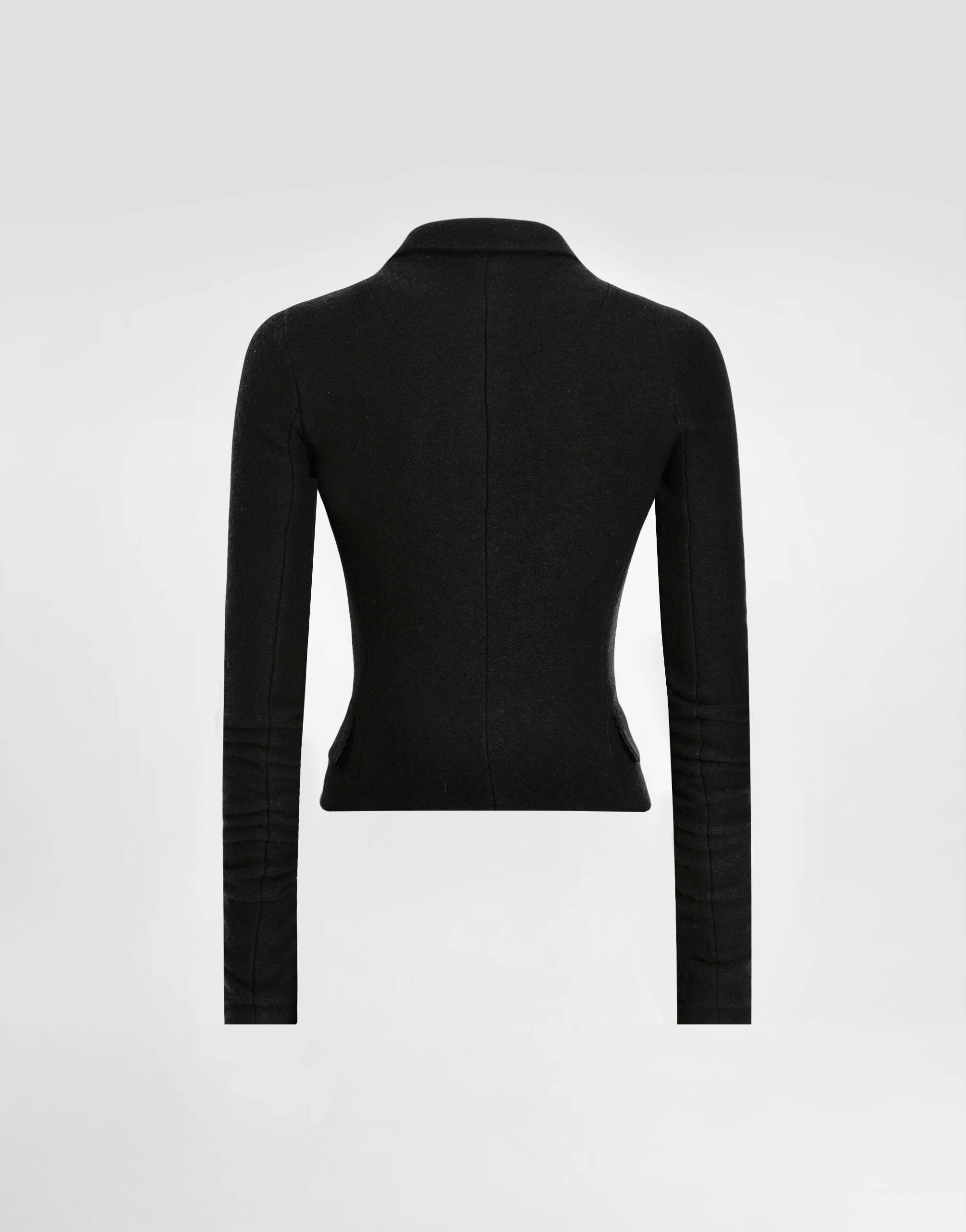 Single-breastedwool cloth jacket - thumbnail 7