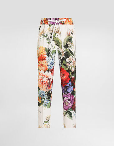 Dolce & Gabbana Flower bouquet-print trousers Print FTDCZTFSRQU