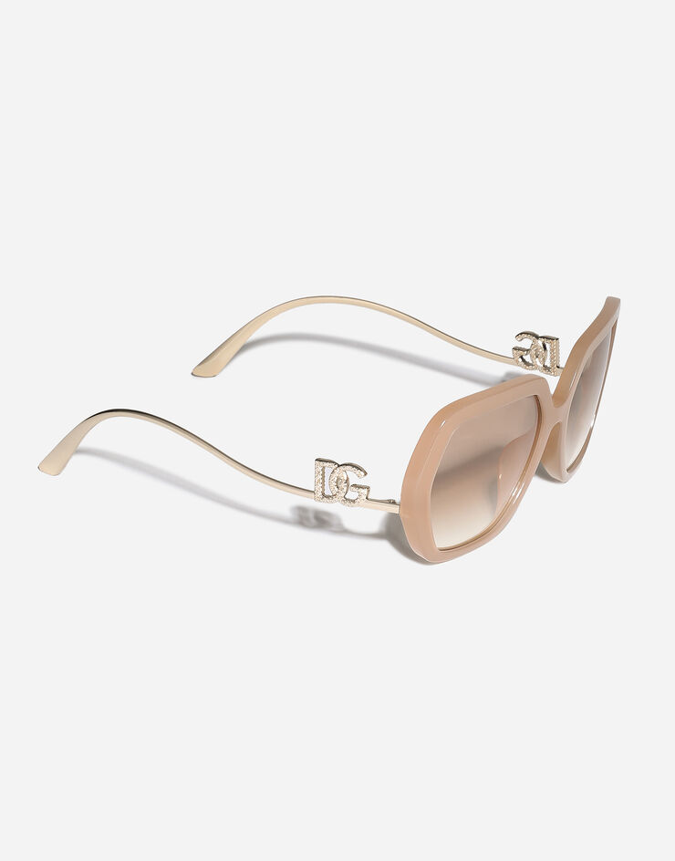Dolce & Gabbana DG Crystal sunglasses オパールベージュ VG446AVP73B