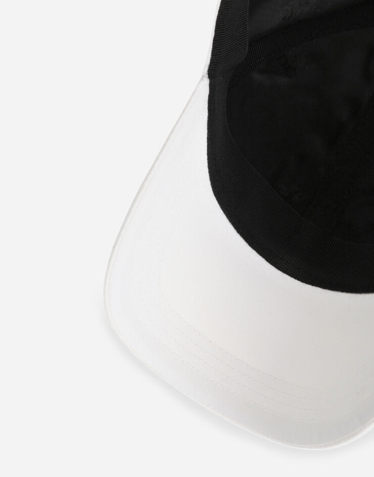 Dolce & Gabbana Baseball cap with branded plate White GH590AFUFJR