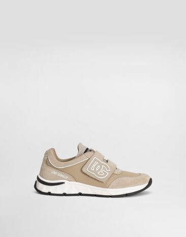 Dolce & Gabbana Mesh and split leather DG running sneakers Multicolor D11285A4801