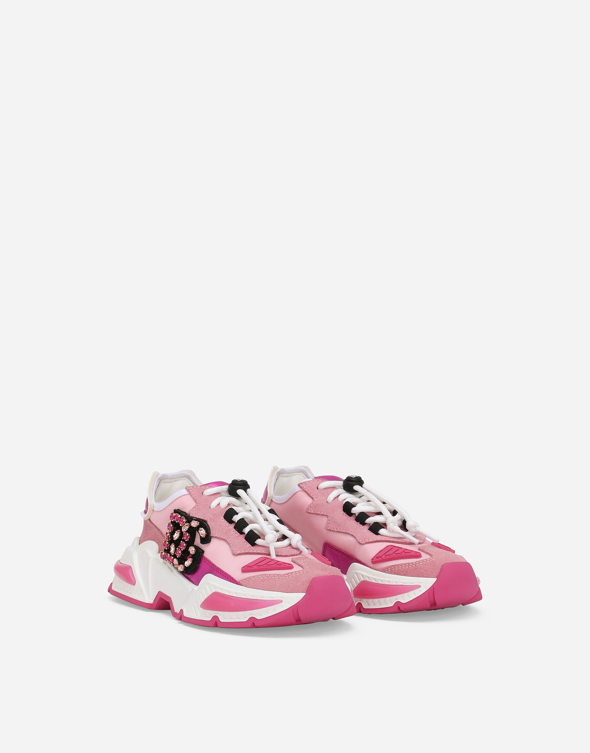 Nylon Airmaster sneakers with DG logo in Pink for Girls