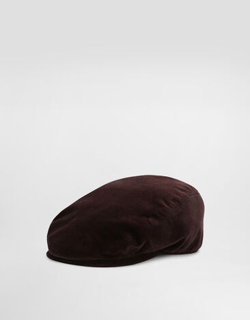 Dolce & Gabbana Velvet flat cap Brown GH587AFUVJF