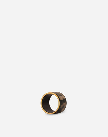 Dolce & Gabbana Set 2 Medium Porcelain Napkin Rings Multicolor TCGS03TCAEM