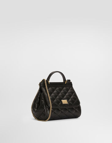 Dolce & Gabbana 手袋 Sicily 纳帕皮革 Black EB0003A3L70