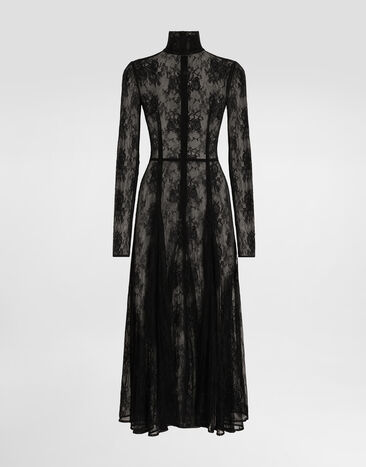 Dolce & Gabbana Chantilly lace dress Black F6JORTGDDPG