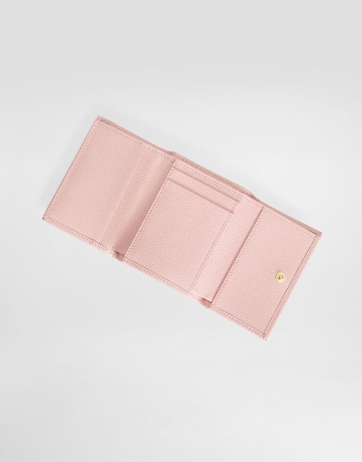 Dolce & Gabbana Dauphine calfskin wallet Pink BI0770A1001