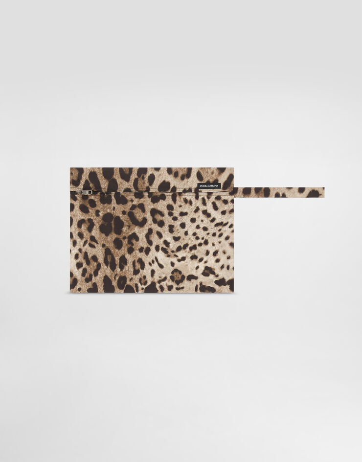Dolce & Gabbana Mittellange Badeshorts Leoprint Drucken M4F40TONR48
