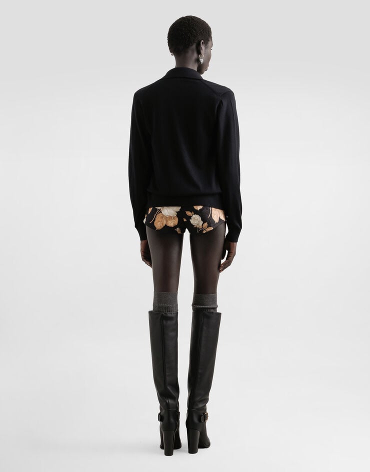 Dolce & Gabbana Damier-print chiffon shirt Multicolor F5T73TIS1ZQ