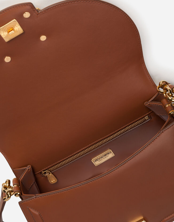 Dolce & Gabbana MEDIUM DG AMORE BAG IN CALFSKIN BEIGE BB6826AK295
