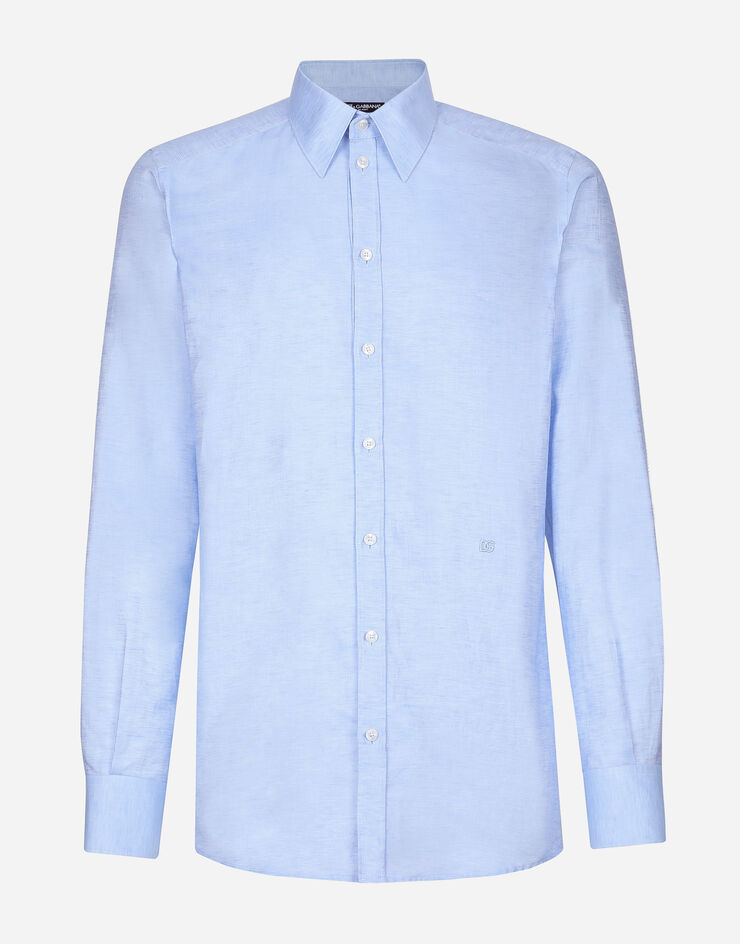 Dolce & Gabbana 棉麻混纺 Martini 衬衫 紫 G5LH9ZFUTB6