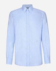 Dolce & Gabbana Cotton and linen Martini-fit shirt Print G5IX8THS5QQ