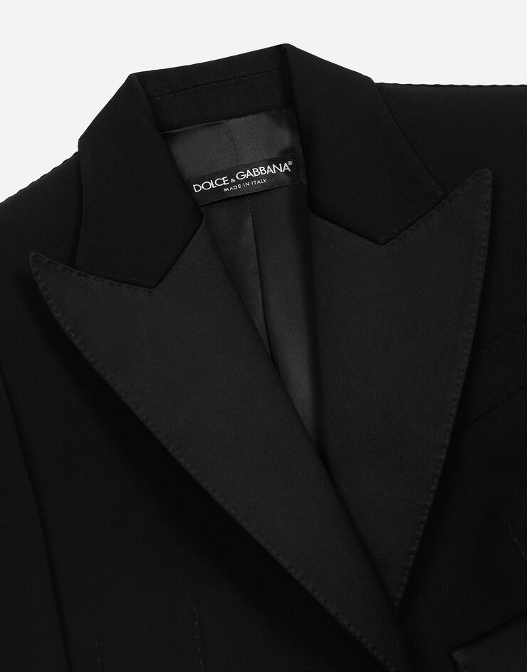 Dolce & Gabbana جاكيت سهرة سبينسر من صوف جبردين أسود F296YTFU21E