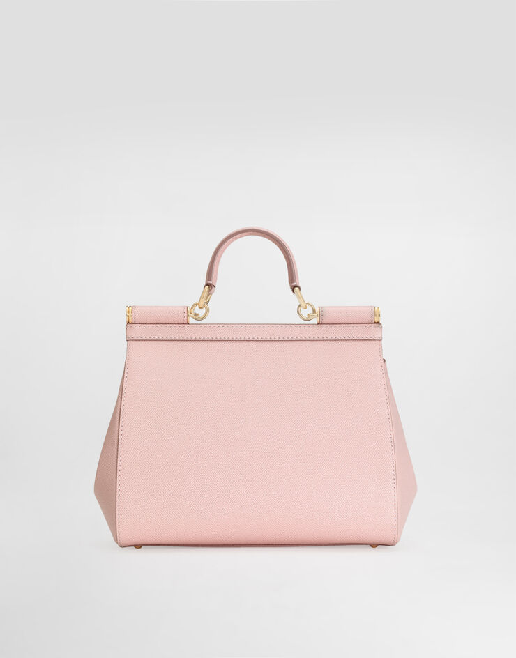 Dolce & Gabbana Grand sac Sicily en veau Dauphine Pink BB6002B1001