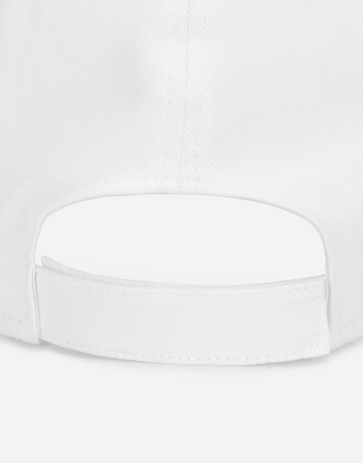 Dolce & Gabbana Baseball cap with openwork logo White LB5H12G7B7A